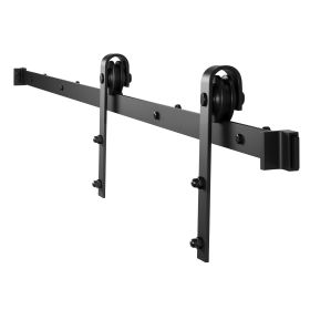 VEVOR 6.6FT Sliding Barn Door Hardware Kit for Single Sliding Barn Door Black