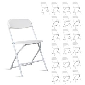10PCS Heavy Duty Folding Chair Set 350lbs Capacity Metal Frame Comfortable Seat Portable No Assembly Required Stackable for Indoor Outdoor Events