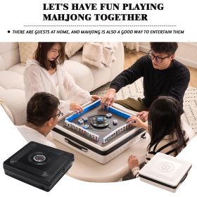 Portable Mahjong Machine, Hand-held, Mini-Mahjong, Safe,Suitable for Outdoor Play, White