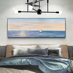 100% Handpainted gold foil circle large size square picture oil canvas painting abstract sitting room dining-room (size: 75x150cm)
